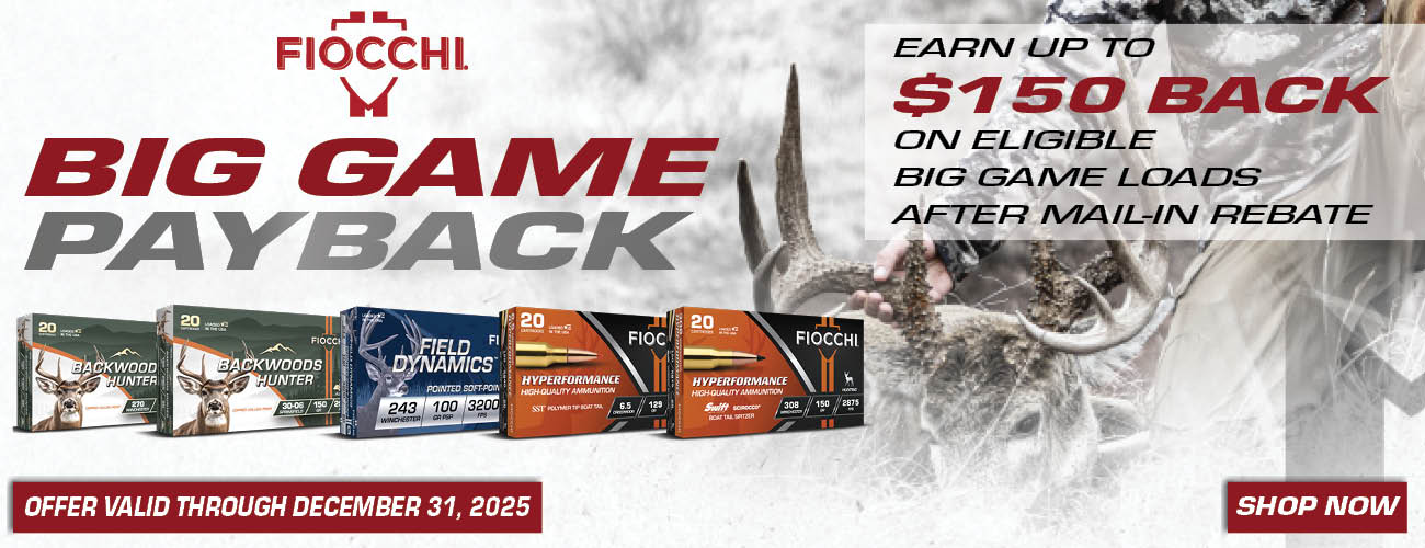 Fiocchi Big Game Payback Rebate